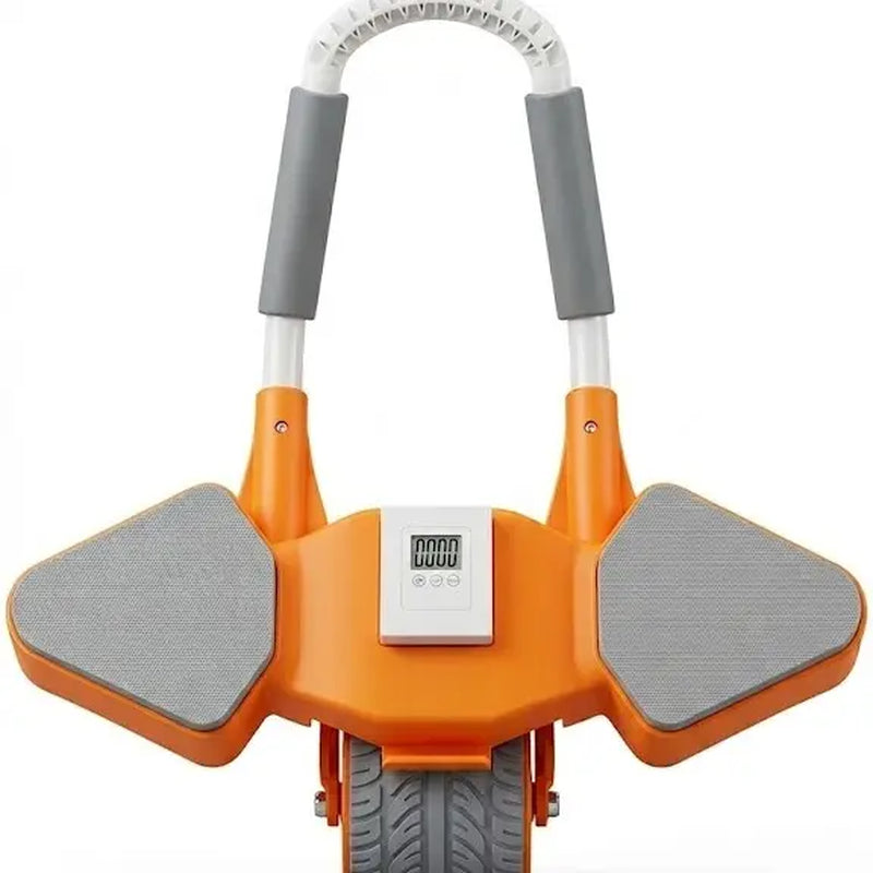 Ab Roller Wheel for Core Muscle Training - Automatic Rebound with Timer