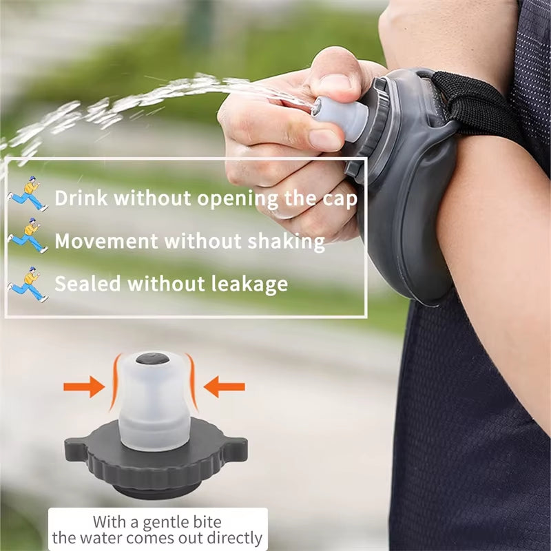 Adjustable Portable Running Wrist Water Bottle for Outdoor Fitness and Cycling Activities