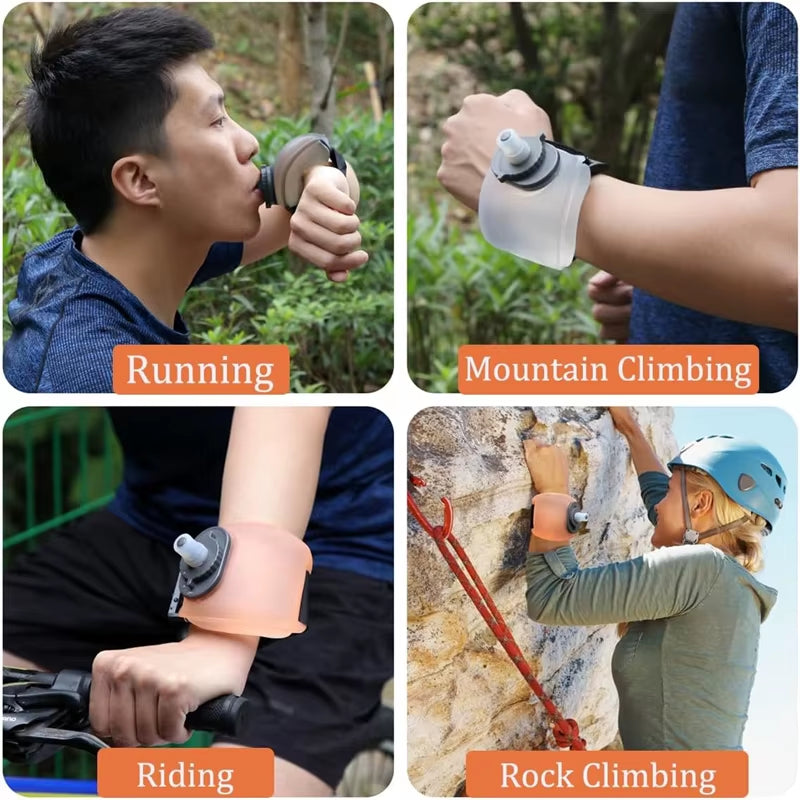 Adjustable Portable Running Wrist Water Bottle for Outdoor Fitness and Cycling Activities