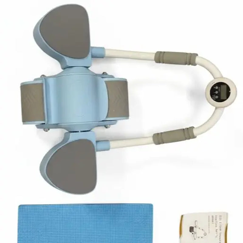 Ab Roller Wheel for Core Muscle Training - Automatic Rebound with Timer