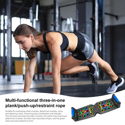 Upgraded Push-Up Training Board Set with 28 Holes, Portable Chest and Abdominal Muscle Workout Equipment for Men and Women, Ideal for Fitness Enthusiasts and Upper Body Strength Training