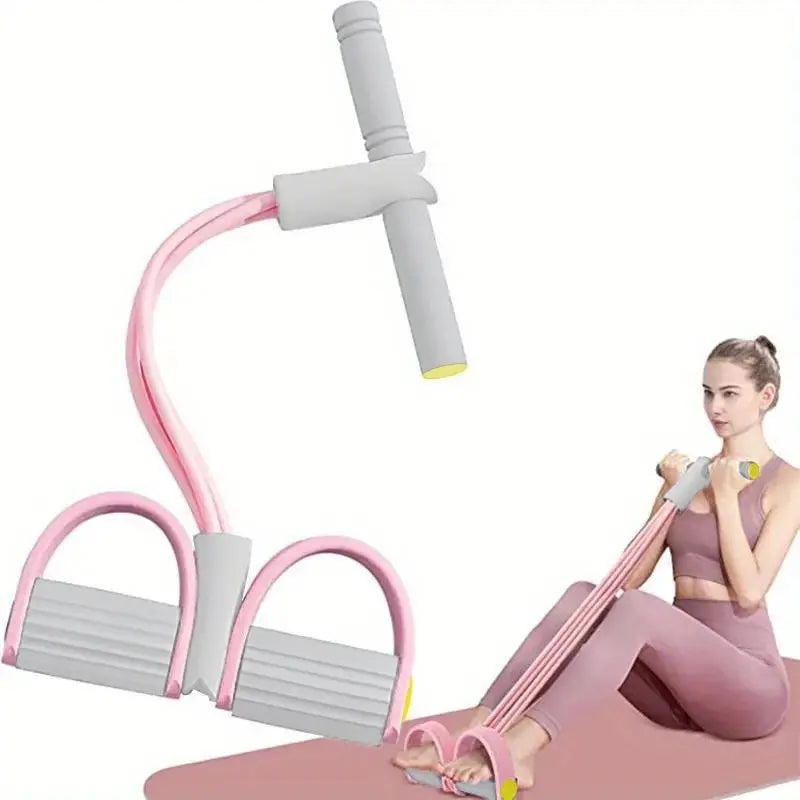 Multifunctional Resistance Training Foot Pedal with Chest and Leg Bands