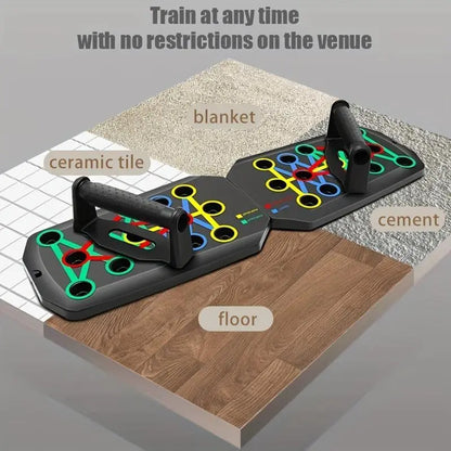 Upgraded Push-Up Training Board Set with 28 Holes, Portable Chest and Abdominal Muscle Workout Equipment for Men and Women, Ideal for Fitness Enthusiasts and Upper Body Strength Training