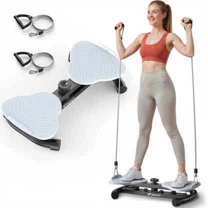 Merach Waist Twist Machine for Toned Abs - Non-Slip, Noise-Free Abdominal Roller Exercise Equipment