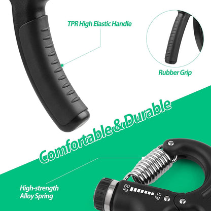 Adjustable Resistance Grip Strength Trainer for Forearm Development - Ideal for Musicians and Athletes