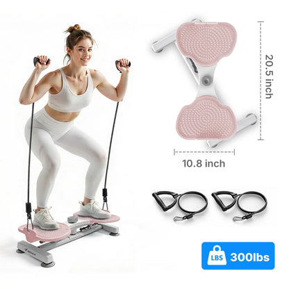 Merach Waist Twist Machine for Toned Abs - Non-Slip, Noise-Free Abdominal Roller Exercise Equipment