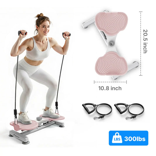 Merach Waist Twist Machine for Toned Abs - Non-Slip, Noise-Free Abdominal Roller Exercise Equipment