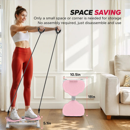 Merach Waist Twist Machine for Toned Abs - Non-Slip, Noise-Free Abdominal Roller Exercise Equipment