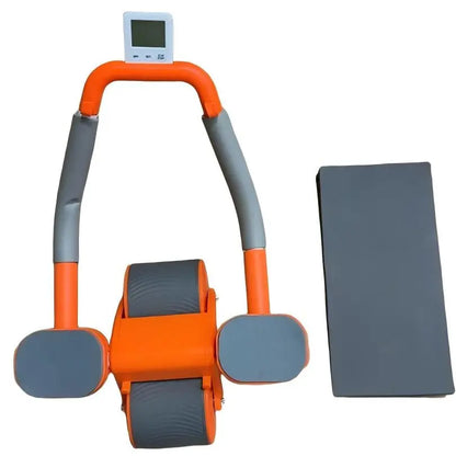 Ab Roller Wheel for Core Muscle Training - Automatic Rebound with Timer