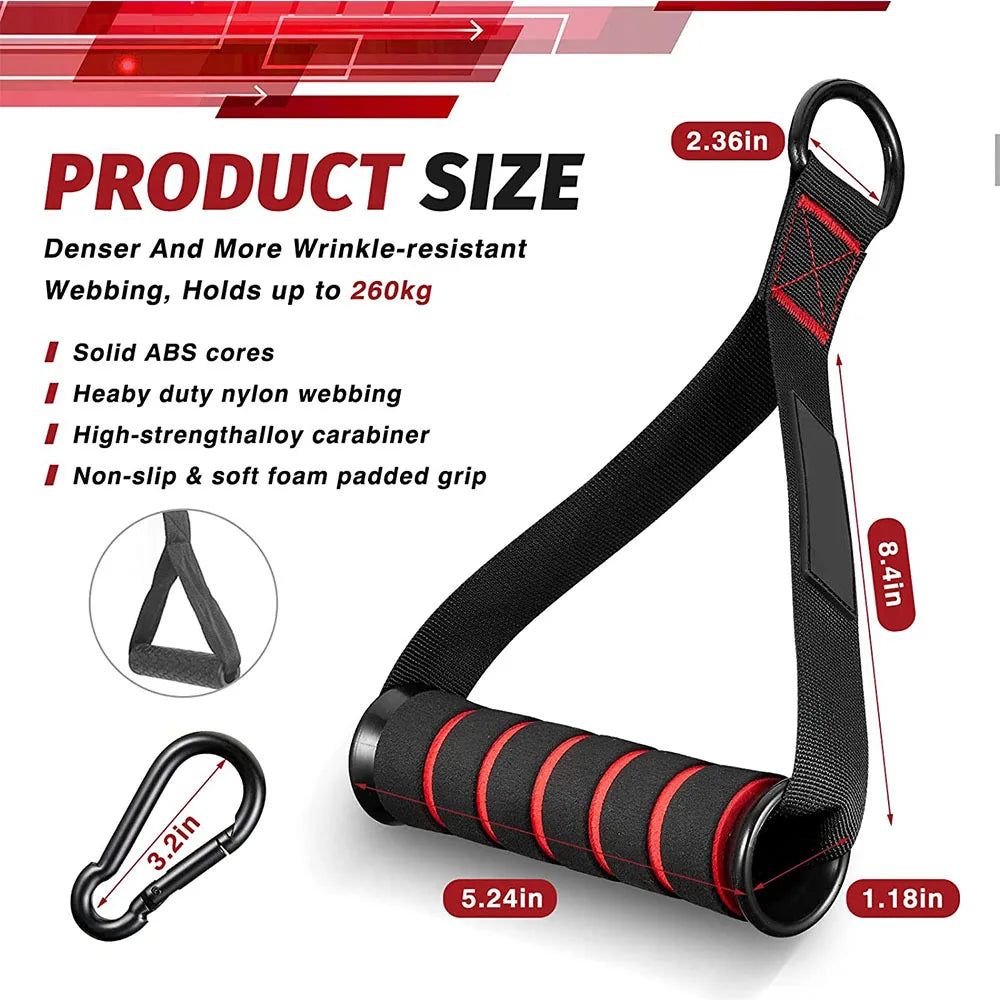 Replacement Exercise Handles for Cable Machines and Home Gym Equipment - Heavy Duty Attachments for Pulley Systems, Pilates, and Resistance Training