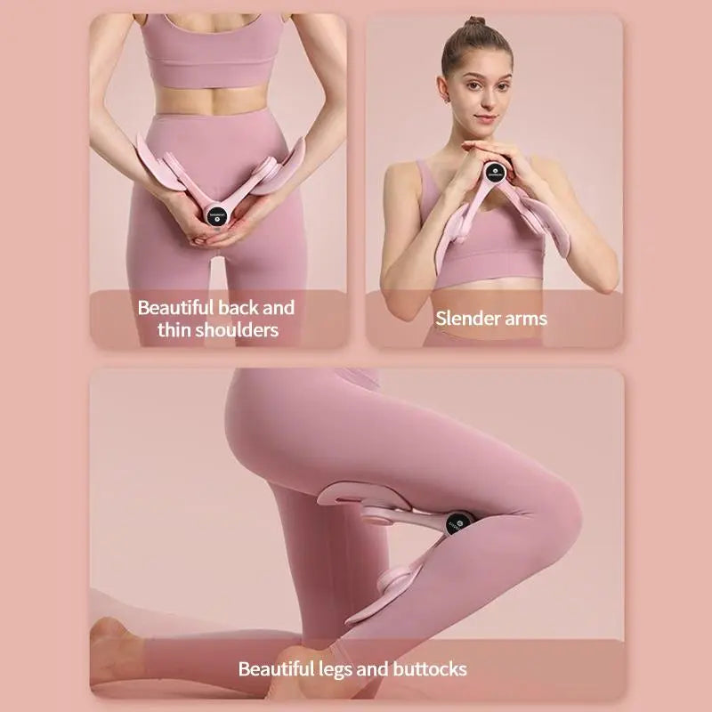 Pelvic Floor Muscle Trainer and Thigh Exerciser for Women's Postpartum Recovery and Fitness - Home Workout Equipment for Muscle Rehabilitation and Body Shaping