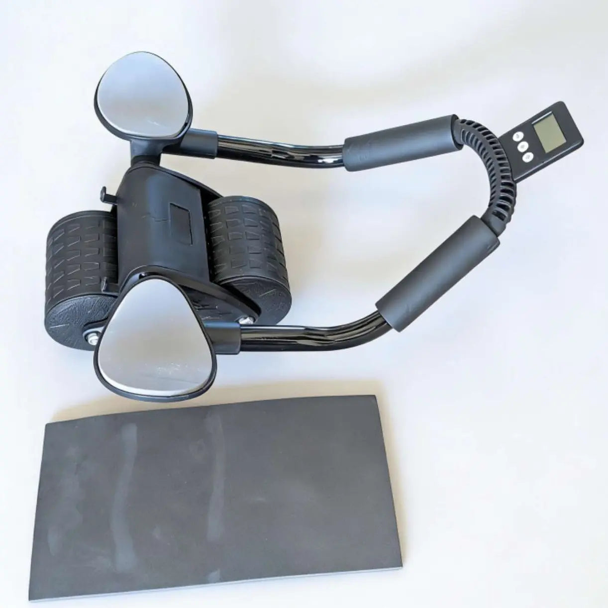 Ab Roller Wheel for Core Muscle Training - Automatic Rebound with Timer